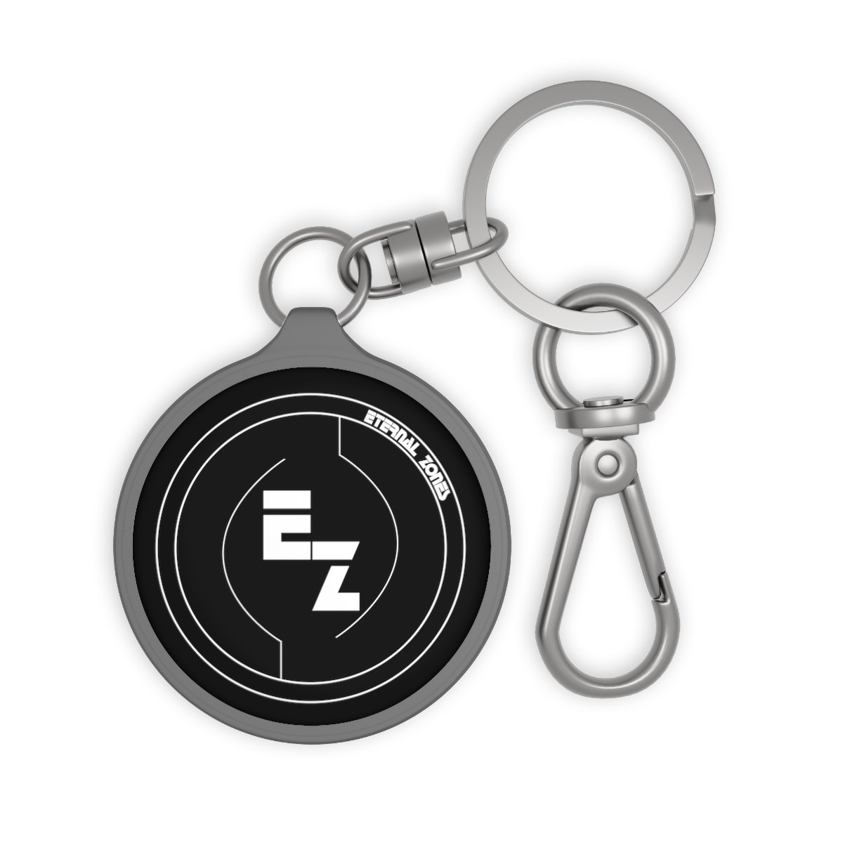 Eternal Zones Keyring Tag (White on Black Color)