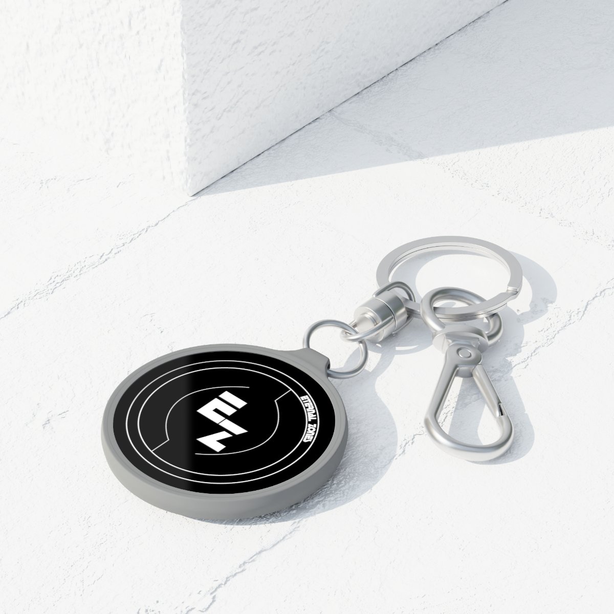 Eternal Zones Keyring Tag (White on Black Color) - Image 3