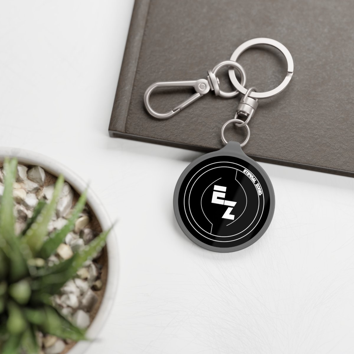 Eternal Zones Keyring Tag (White on Black Color) - Image 4
